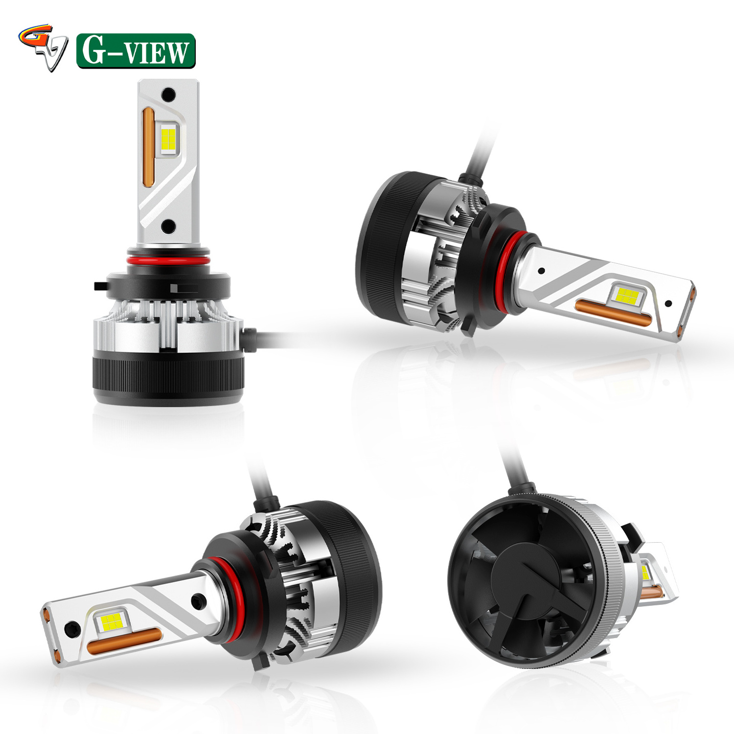 Gview 2021 all-in-one 9005 H4 H7 H11 9006 Headlight Bulb 12000lm 6000k 55W 9005 HB3 led headlight bulb