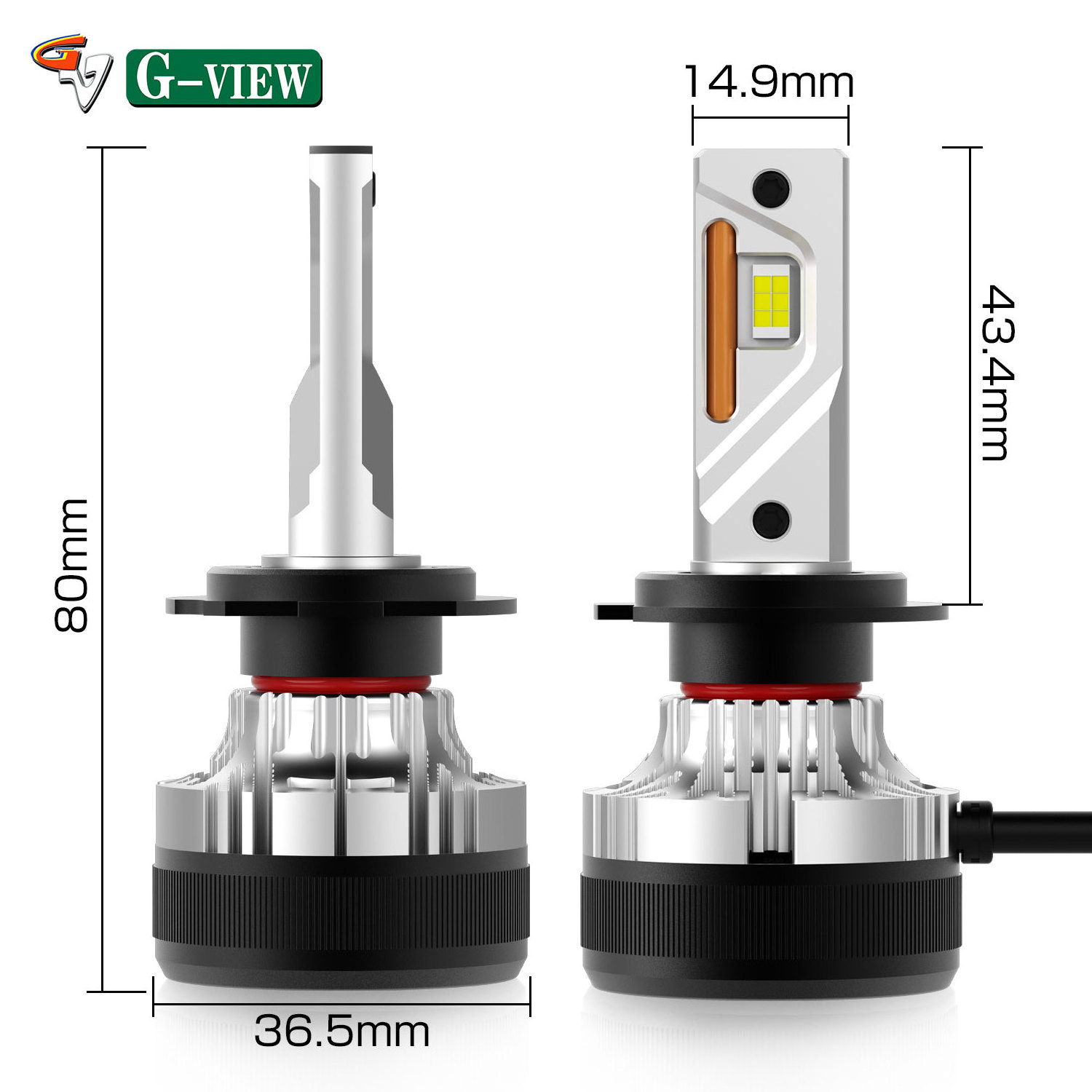 G-View Car LED Headlight Bulb for Toyota Camry Model 12V 130W H1 H3 H4 H8 H7 9005 9006 Copper Auto System Canbus LED Headlights