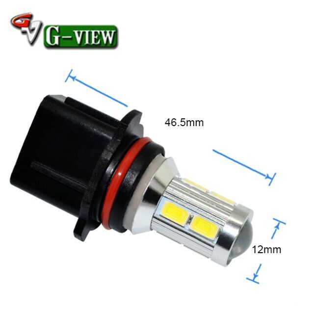 G-View 8smd 5630+5w P13W Daytime Running Lights LED Bulbs Canbus DRL Xenon