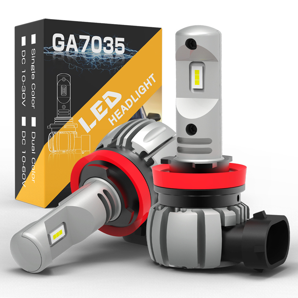 Super Canbus GA7035 40W LED Headlight Low Beam Compatible with H1 H3 H7 H18 H11 H8 9005 A5 X3 Models Features CSP Chip