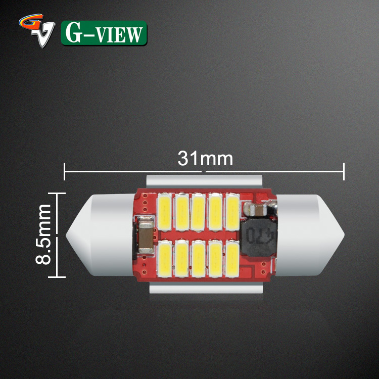 G-View New Auto Light Bulb 31mm Canbus LED Festoon Bulb Car LED Light Car Interior Dome Map Lights Festoon LED Bulb