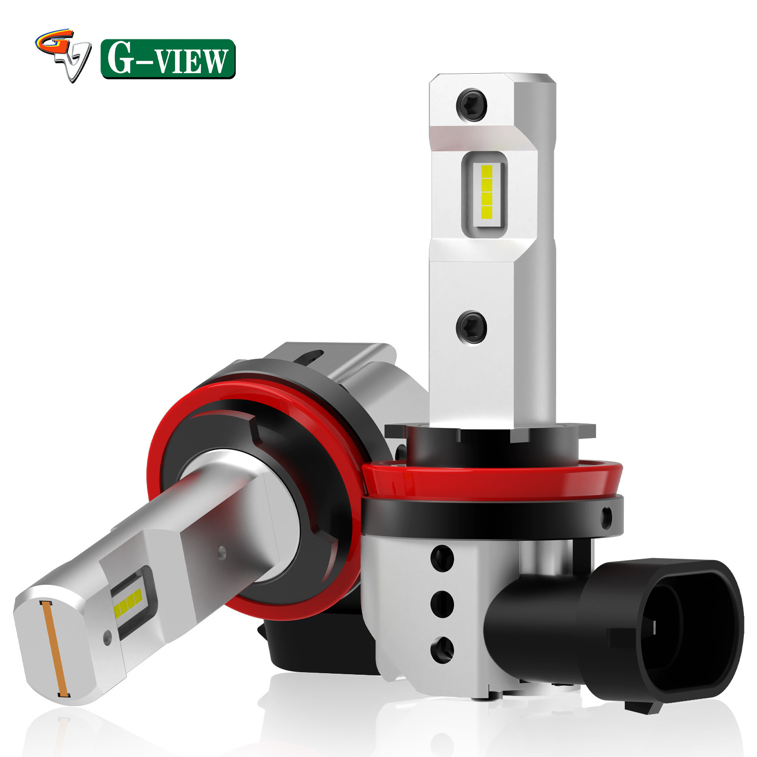 Gview Brightest 8000LM GMX H7 H8 H11 Head Lamp Canbus LED Headlight Bulbs Compatible with Toyota and VW Models