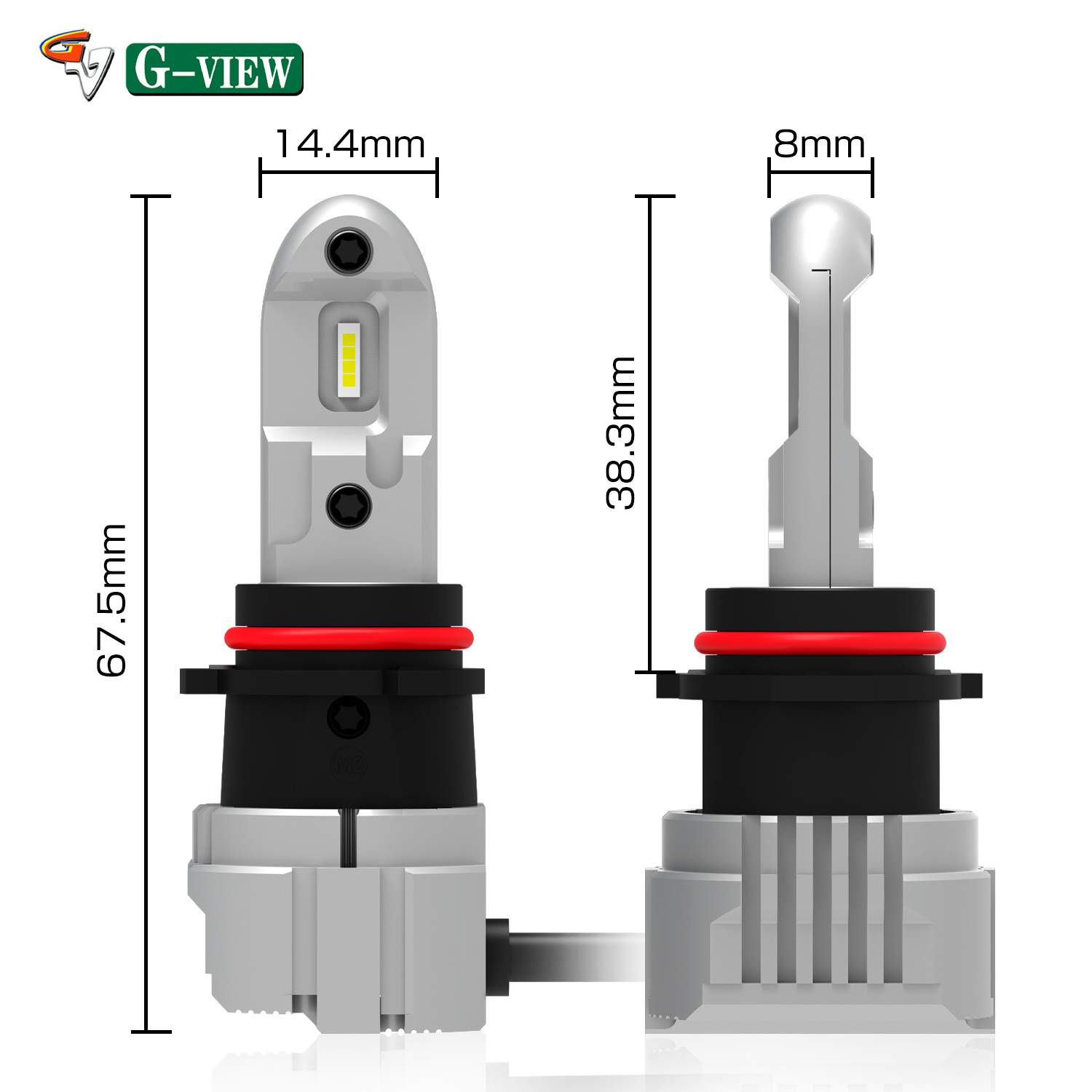 Gview Automotive Lighting 1800LM 15.5W High Power H1 H3 H7 H8 H11 9005 9006 H4 Conversion Kit Car LED Headlight Bulbs