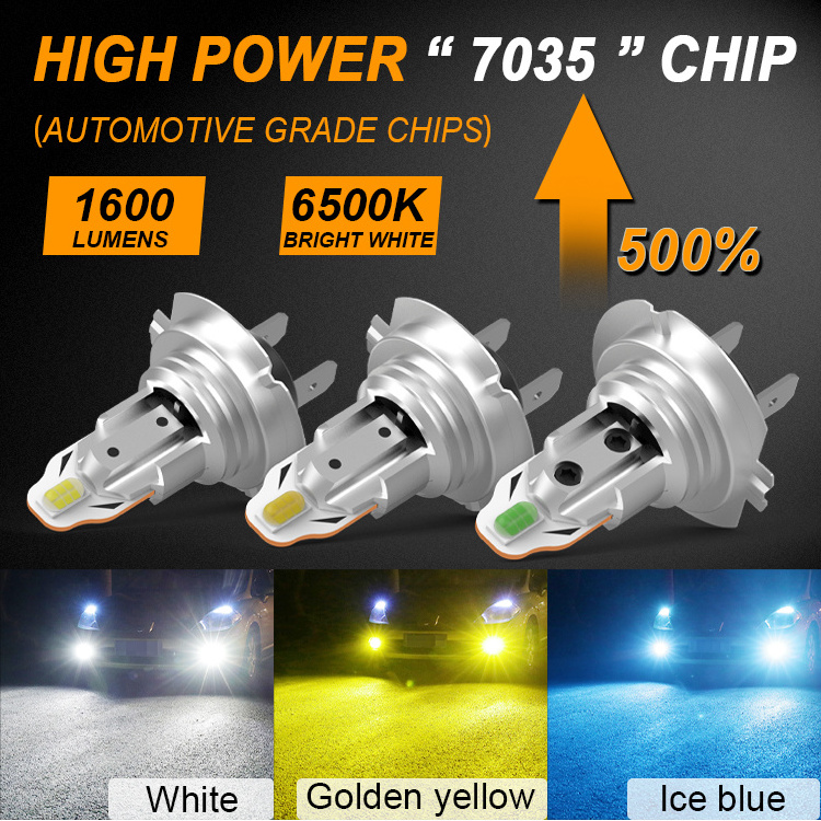 Gview Fog Lights  Led Amber Ice Blue Bulb H8/H11-27Smd-3030 H16 Hid Fog Lights For Cars