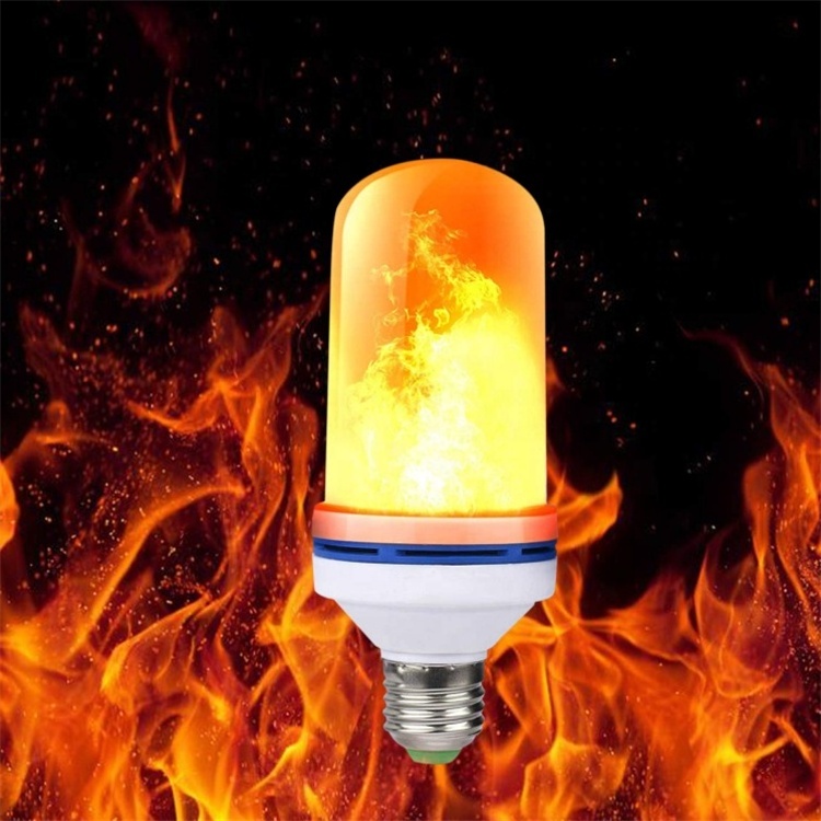 China Wholesale E27 Standard Base Live Flame Fire Effect LED Bulb Flame Flickering light 85v-265v