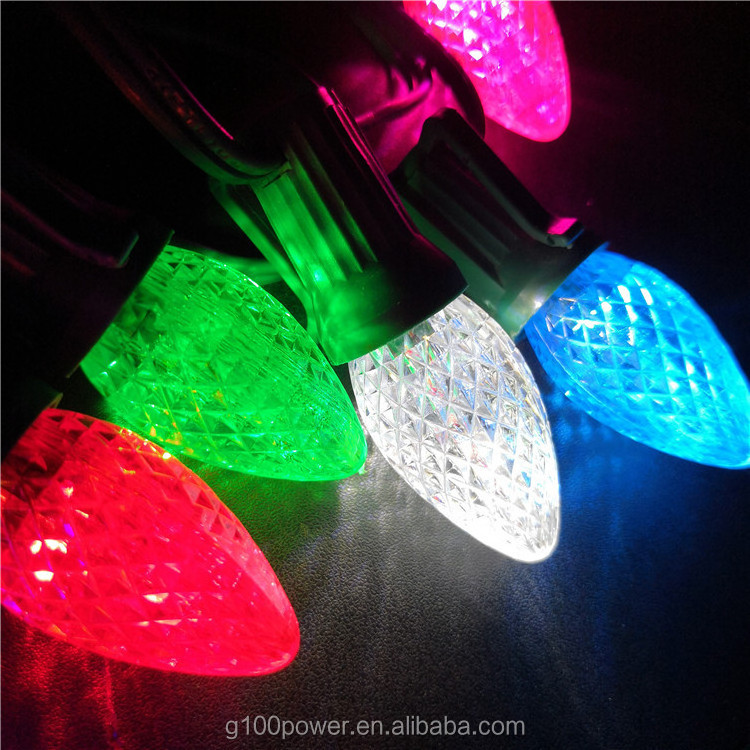 Brightness C7 LED Christmas Light Bulbs Outdoor