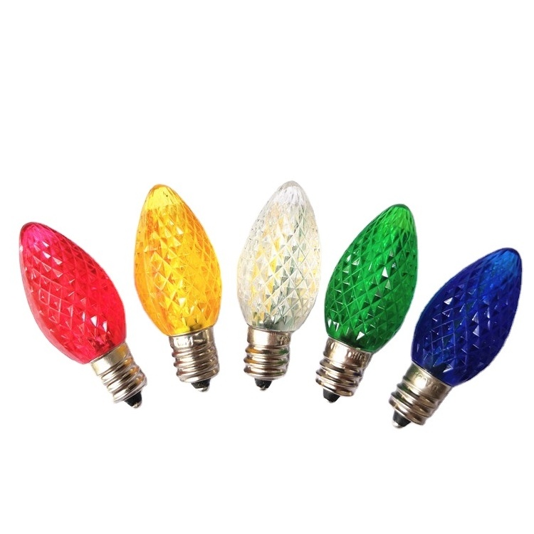 Amazing Outdoor Christmas Lighting Holiday Decorating C7 C9 LED Christmas Light Replacement Bulbs