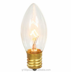 Vintage Smart Globe Bulb C9 Clear Transparent Replacement Christmas Light Bulbs for Holiday Wedding Xmas