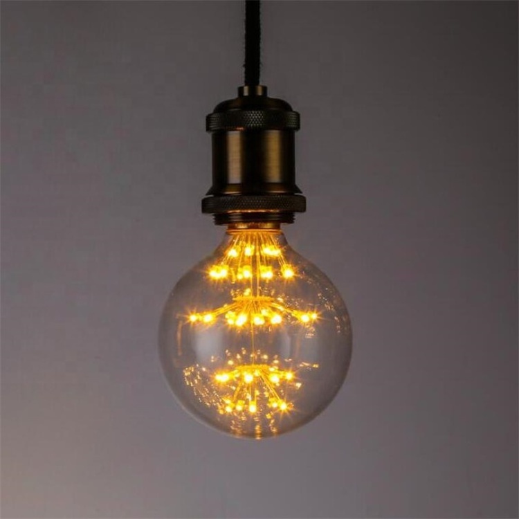 Decorative Glass Cover G30 G95 Starry LED Edison Bulb