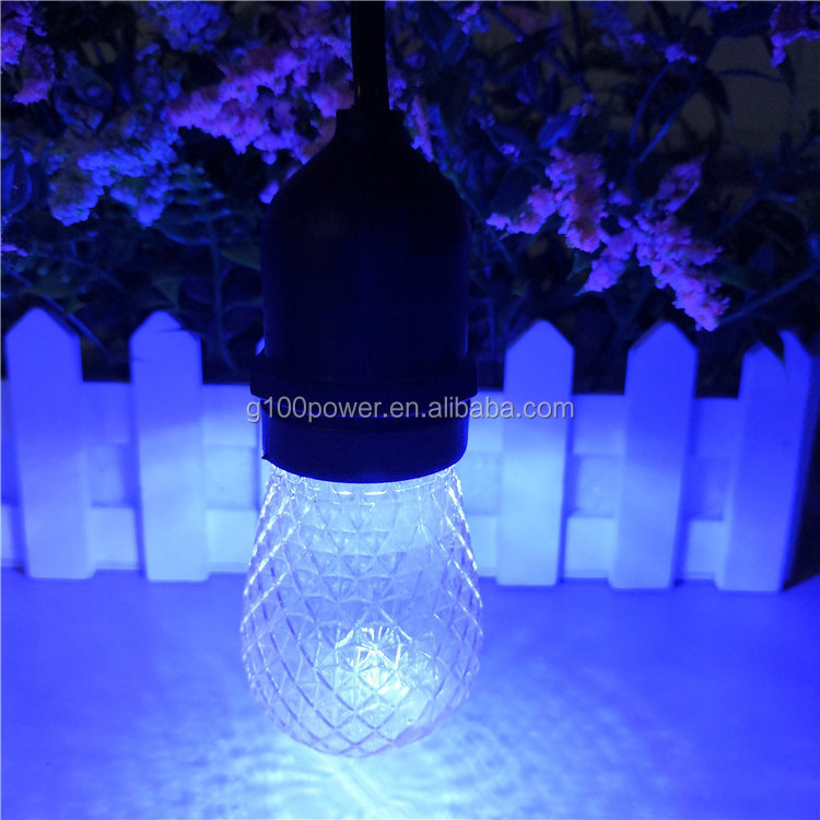 Classic Style E26 S14 LED Bulb Plastic Pattern Cover for Commercial Outdoor Christmas Decorations