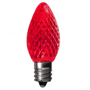 Best Quality Commercial C7 Red Faceted Xmas Light LED Replacement Bulbs Outdoor