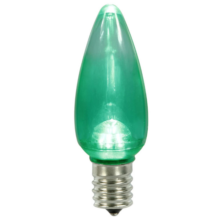 New Arrival C9 Smooth Transparent Yellow LED Bulb For Home Decorations