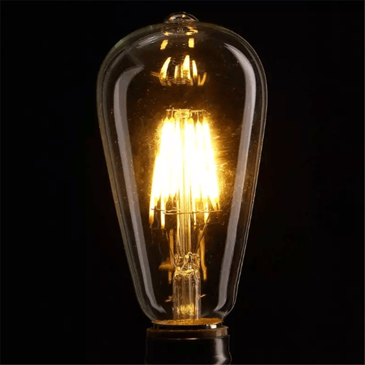 2019 Popular Dimmable 6W Vintage Edison LED Bulbs ST64 60W Equivalent LED Filament Light Bulb