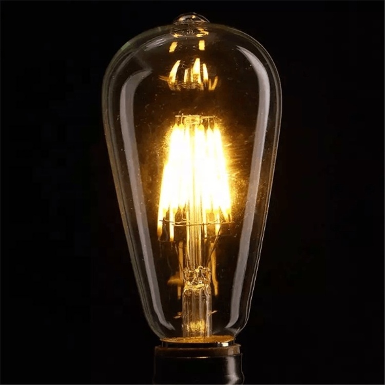 High Quality Filament ST58 LED Light Bulb 6W E27 220V-240V