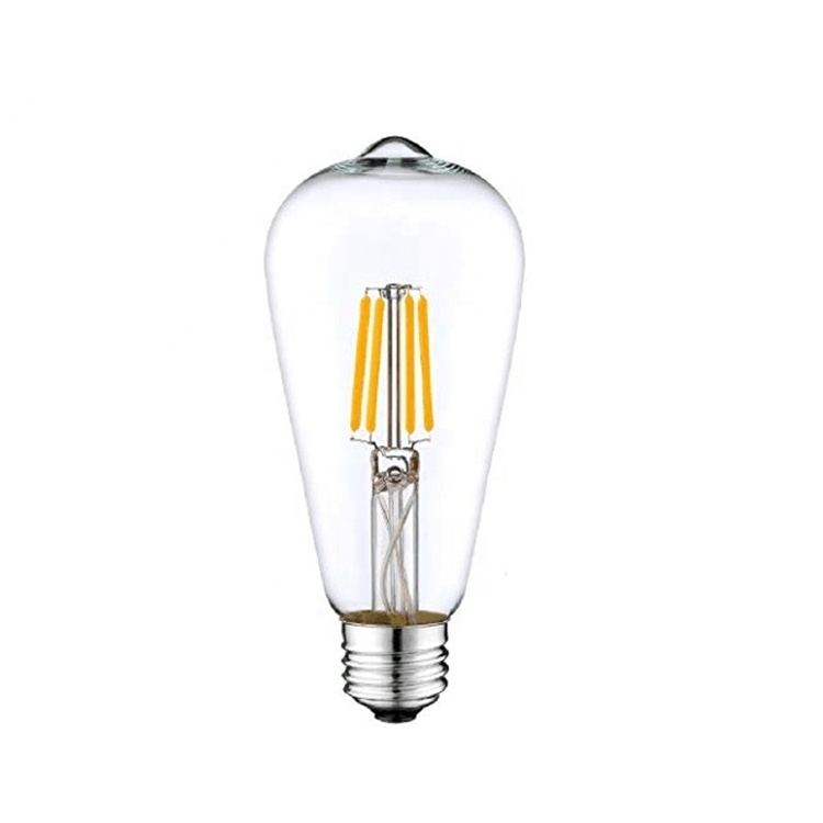 High Quality Filament ST58 LED Light Bulb 6W E27 220V-240V