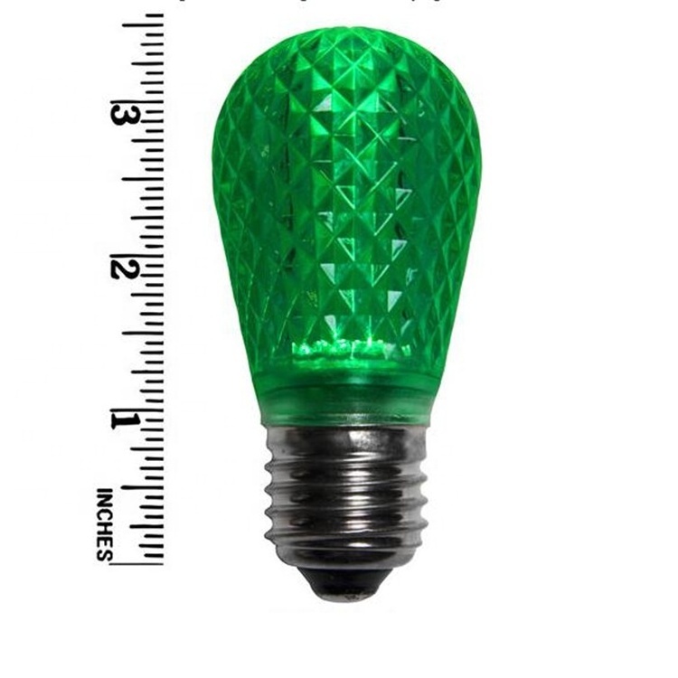 Wholesale Bulk Shatterproof S14 LED Christmas Lamp Retrofit Light Bulb E26 Standard Base Green