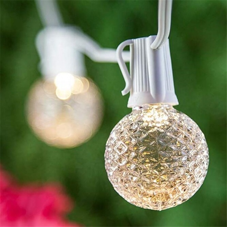 Commercial Grade LED G40 E17 Faceted Bulb Warm White