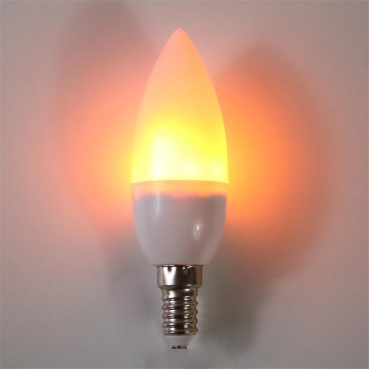 E12 LED Flicker Flame Light Bulb Simulated Burning Fire Effect Festival Party New Year