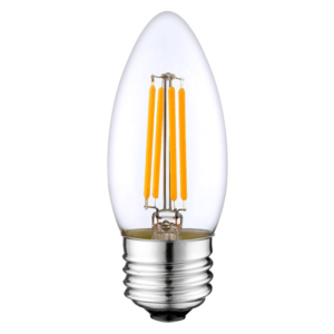 High Quality 0.5W 1W 2W 3W E26 LED Candle Filament Bulb C35 120V 230V