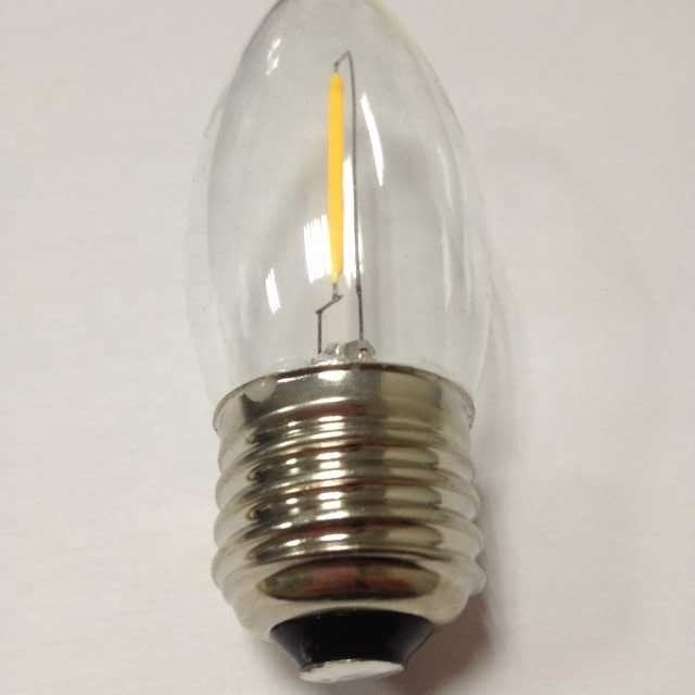 Energy Efficiency LED Vintage Edison Bulb Candelabra C35 4W LED Filament Candle E26 Dimmable 120V WW