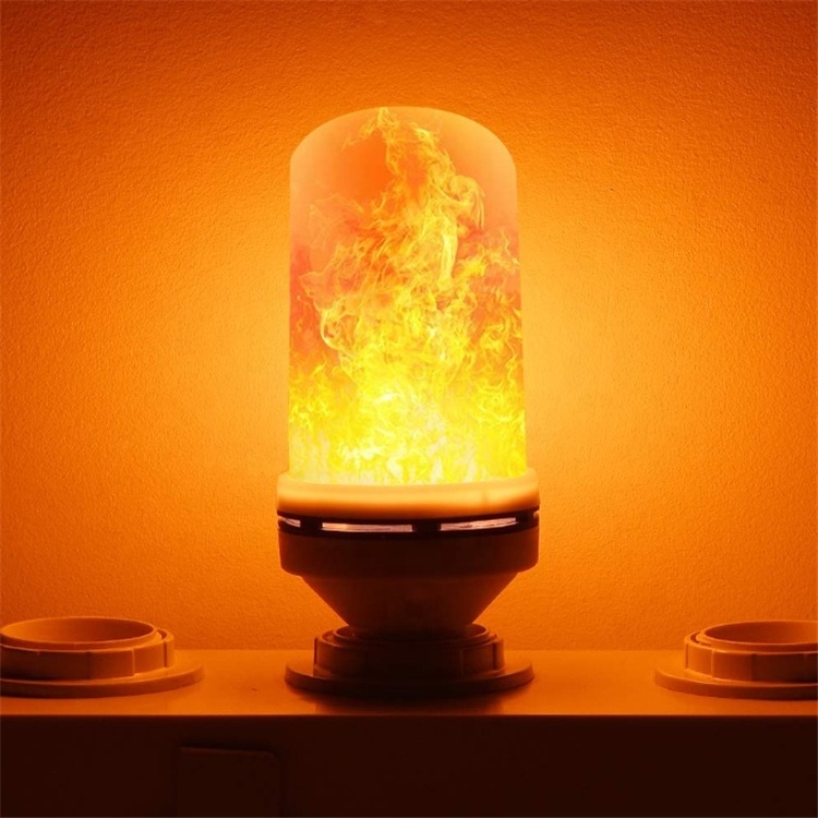 Top Selling LED Simulated Realistic Burning Fire Flame Effect Flickering Light Bulbs 7 Watts