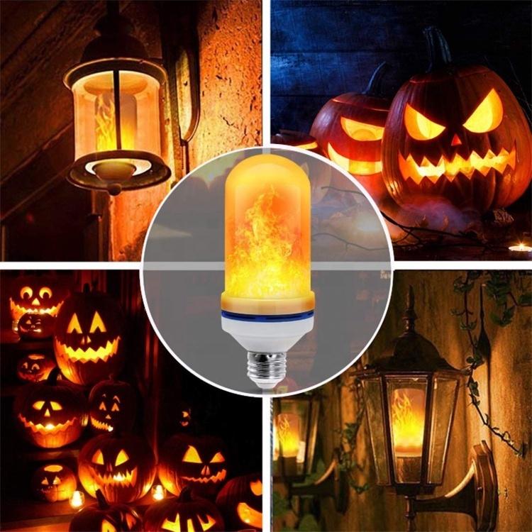 Top Selling LED Simulated Realistic Burning Fire Flame Effect Flickering Light Bulbs 7 Watts