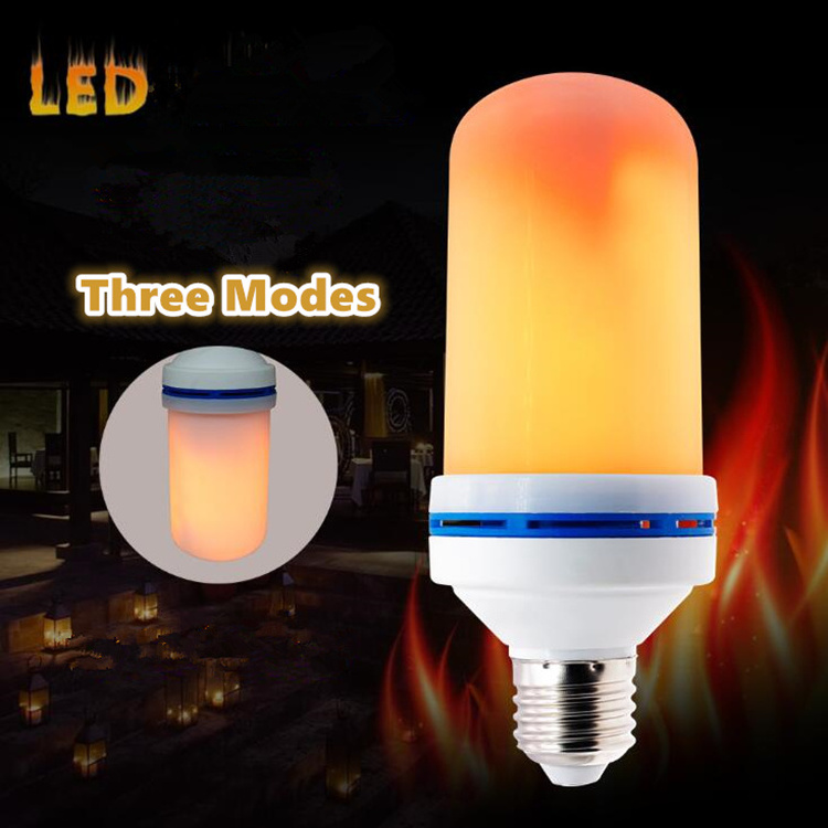 Top Selling LED Simulated Realistic Burning Fire Flame Effect Flickering Light Bulbs 7 Watts