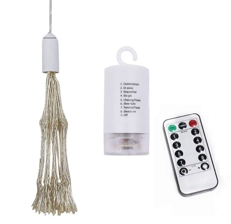 LED starry Star fairy lights Warm White Battery Operated 8 Modes with Remote