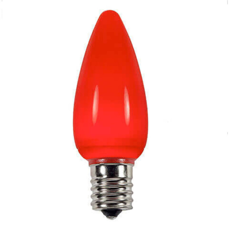 Vintage Christmas Light C9 LED Bulb Ceramic Style