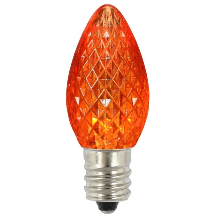 Best Quality Commercial C7 Red Faceted Xmas Light LED Replacement Bulbs Outdoor