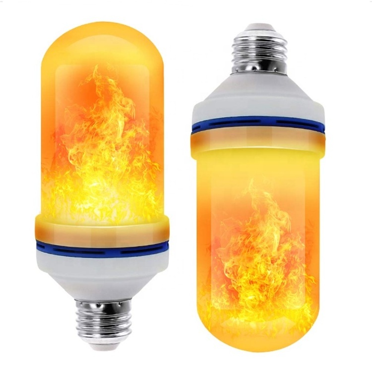 China Wholesale E27 Standard Base Live Flame Fire Effect LED Bulb Flame Flickering light 85v-265v