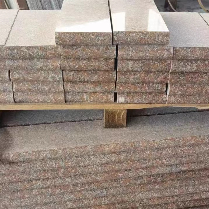 Wholesale Chinese  Maple Red Granite Natural Marble Stone Floor Stairs Polished Flamed Granite Slab Customized