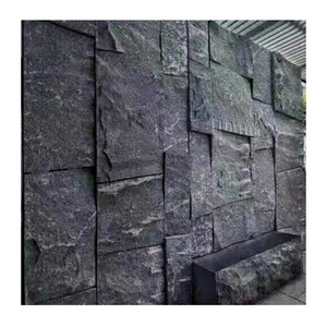 Natural stone background wall water landscape wall TV mushroom black gold sesame sesame white Granite natural surface fur stone