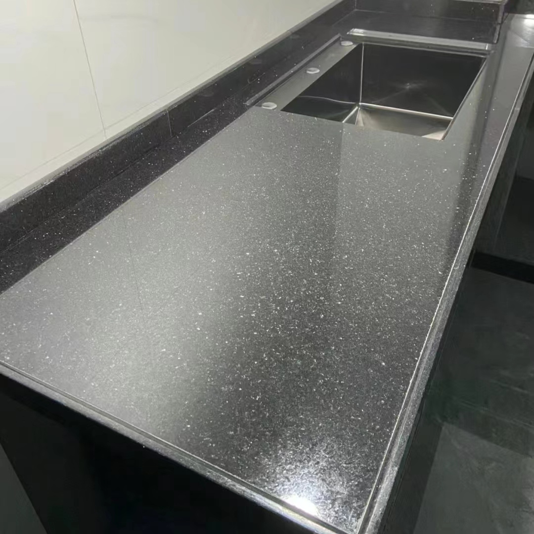 Natural Black Galaxy Marble from India Polished Black Galaxy Granite Quality Black Galaxy Granite Price