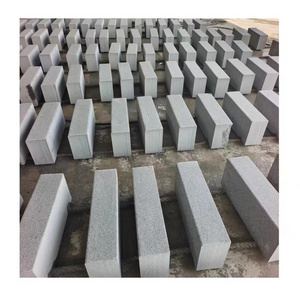 Hot sale Zhangqiu granite G654 , China black flamed litchi polished stone floor paving stone Granite Curbstone Customized