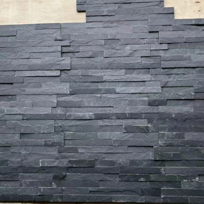 Natural stone background wall water landscape wall TV mushroom black gold sesame sesame white Granite natural surface fur stone