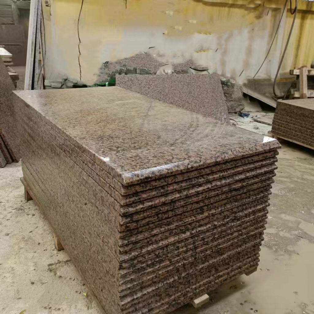 Wholesale Chinese  Maple Red Granite Natural Marble Stone Floor Stairs Polished Flamed Granite Slab Customized