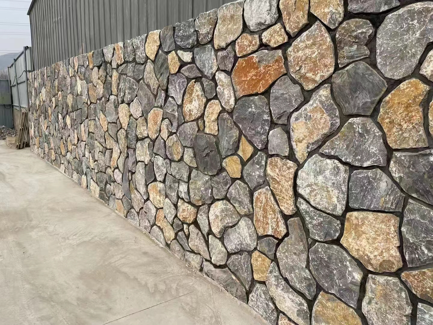 Exterior Black Quartzite Culture Stone Veneer Wall Cladding wall panel blue stone