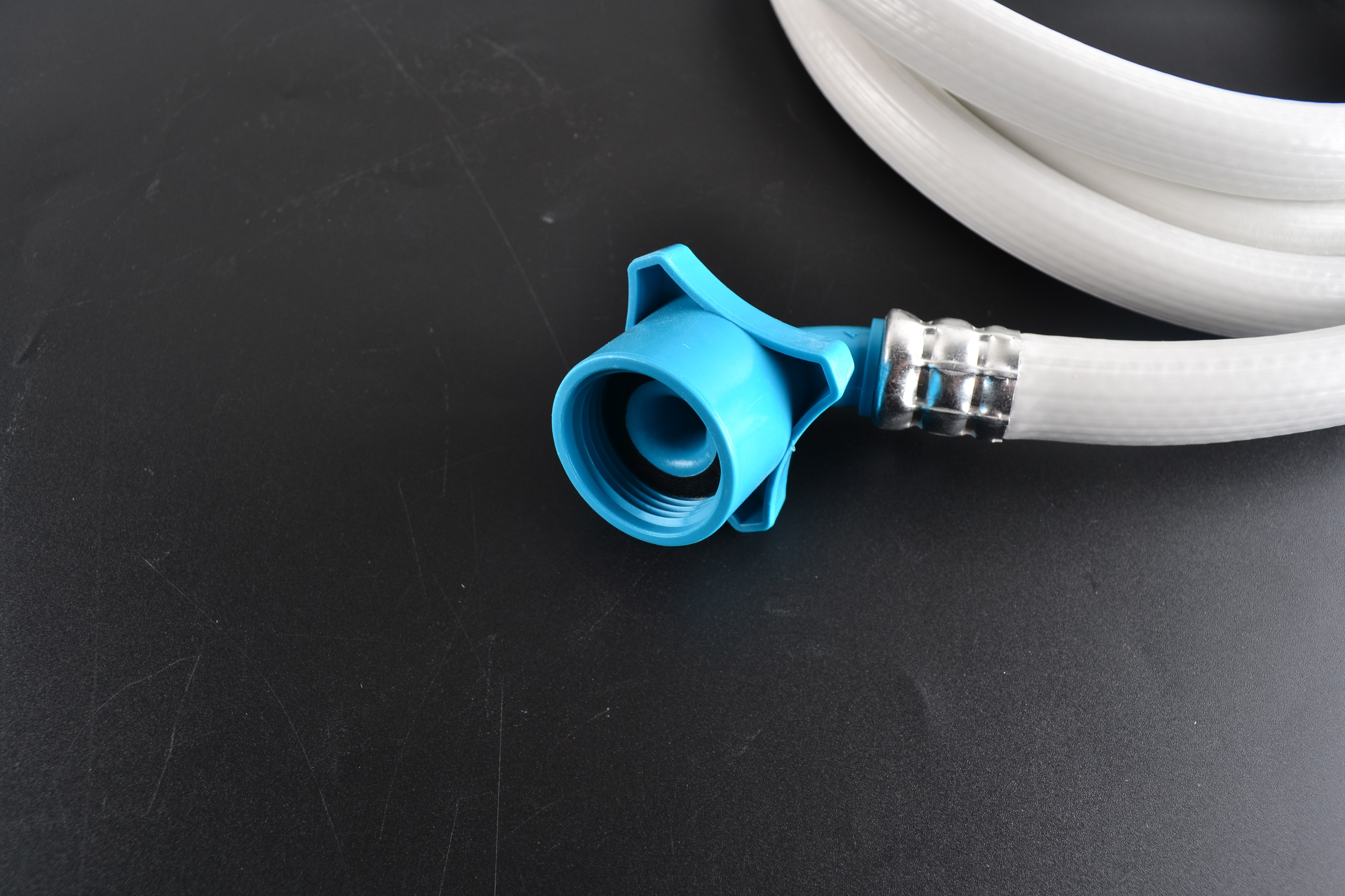 Sunchonglic Washing machine inlet pipe washing machine inlet hose 3m aluminum alloy blue joint