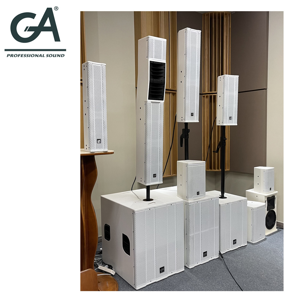 Professional audio column speaker 6 inch array speaker pa system outdoor concert sound system