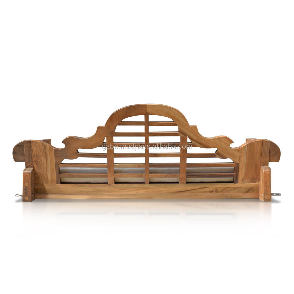 Furniture Teak Patio Swing Bed for Outdoor