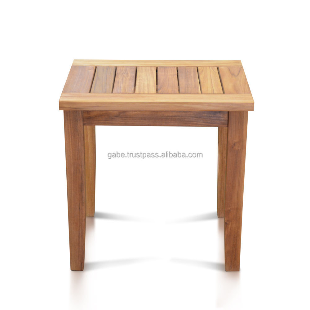 Teak Side Table for Outdoor with Teak Oil Colour Furniture