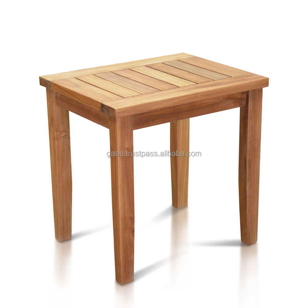 Teak Side Table for Outdoor with Teak Oil Colour Furniture