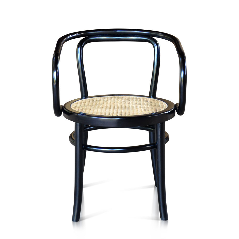 Chair Cafe BENTWOOD with solid mahogany wood hand made with rattan seat - Indonesian Wood Furniture Chair