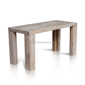 Rectangular Side Table 86 x 36 Cm slab suar or Trembesi wood Handmade from Indonesia factory