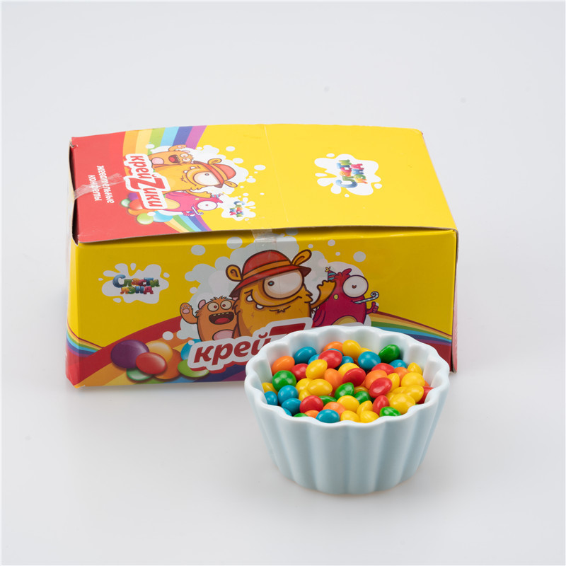 Wholesale candy factory rainbow candy Fruit chew sweets in box sour rancher gummy candy les bonbon OEM package