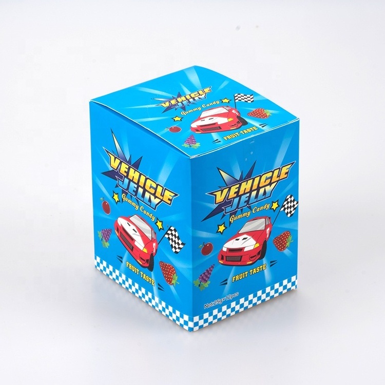 American Candy Vegan Candies Packaging from Chinese Vegan Sugar Free Jelly Candy Fruit Flavor Car Shape Blue Gummy Candy Sweet