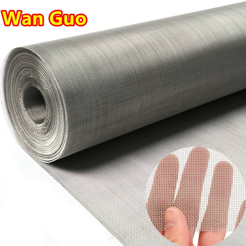 Supplies SS 304L 400 800 micron Flexible and Soft Woven 1mm Stainless Steel Netting Filter Wire Mesh