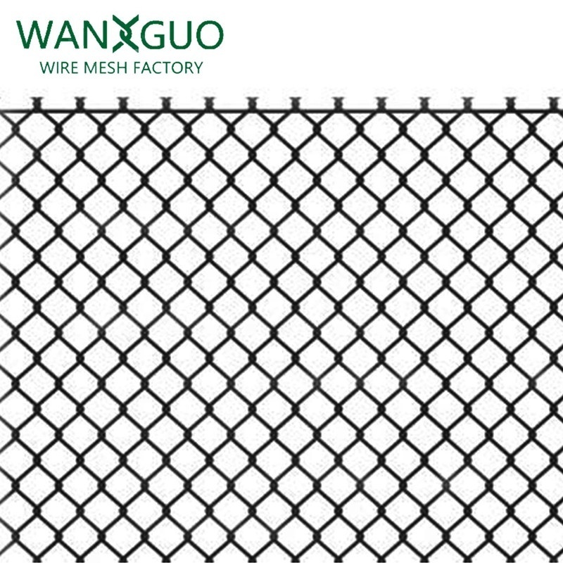 High Quality 6ft 8ft Tall PVC Coated Black Privacy Garden Panels Chain Link Fence