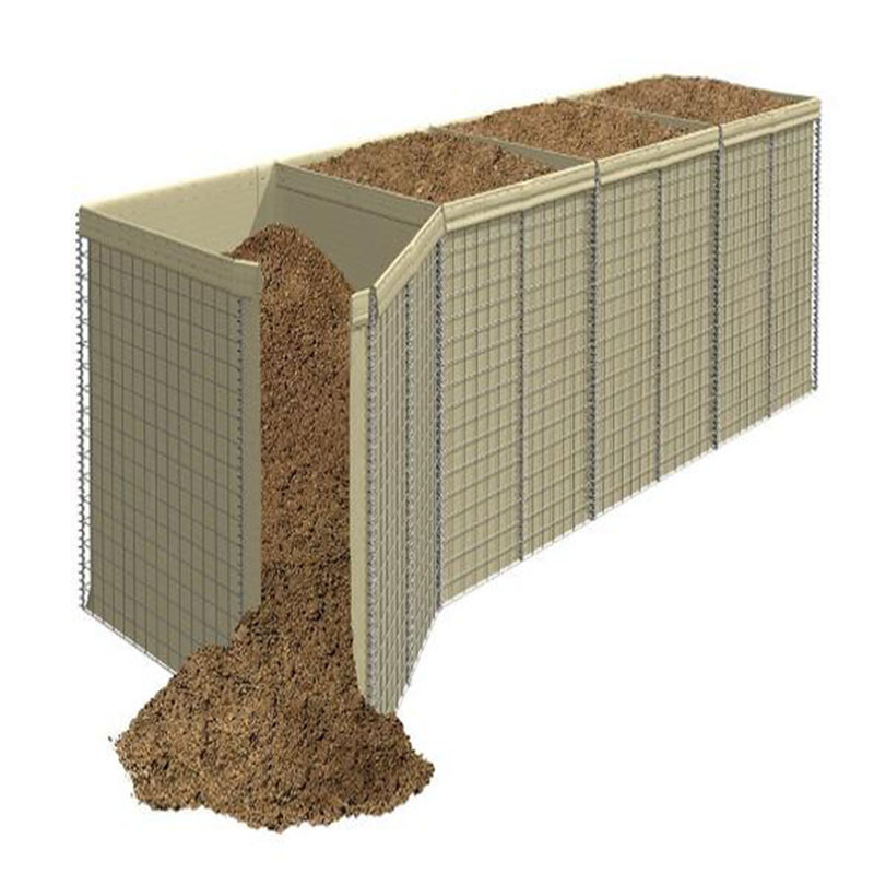 China manufacturer high quality galvanized recyclable Sand Filled blast wall hesco barrier